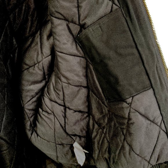Carhartt Men's Black Hooded Zip-up Jacket Made In USA J140-BLK Sz 2XL New - Picture 6 of 12